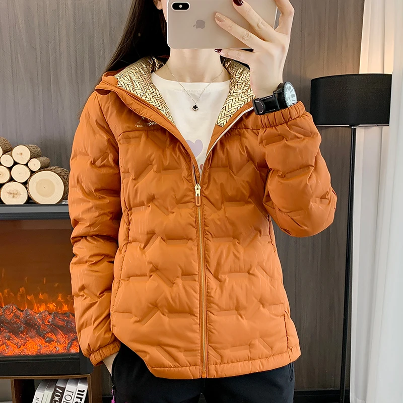 Down Jackets Women Winter Water and Wind-Resistant Down Jackets Hoodies Outdoor Hiking Climbing Skiing Casual Thick Warm 90% Down
