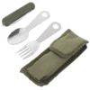 Camping Utensils Dinnerware for Home Tableware Heavy Duty Metal Stainless Steel Party Cutlery 3