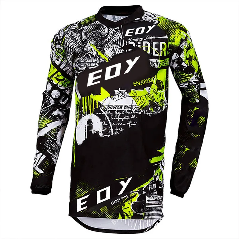 Cycling Jersey Men Long sleeve Motocross Mountain Bike MTB Shirts Offroad DH Motorcycle Clothing