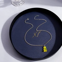 Collier GUNIBear Couleurs Bonbons pour Femmes et Bol, Bijoux de Festival, Cadeaux de ix, Mode 4
