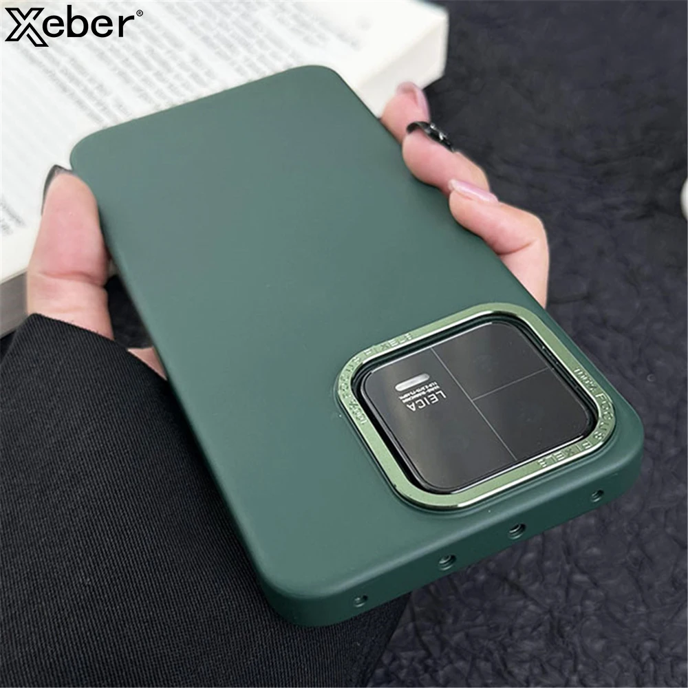 Luxury Matte Solid Color Shockproof Phone Case with Slim Metal Camera Protection