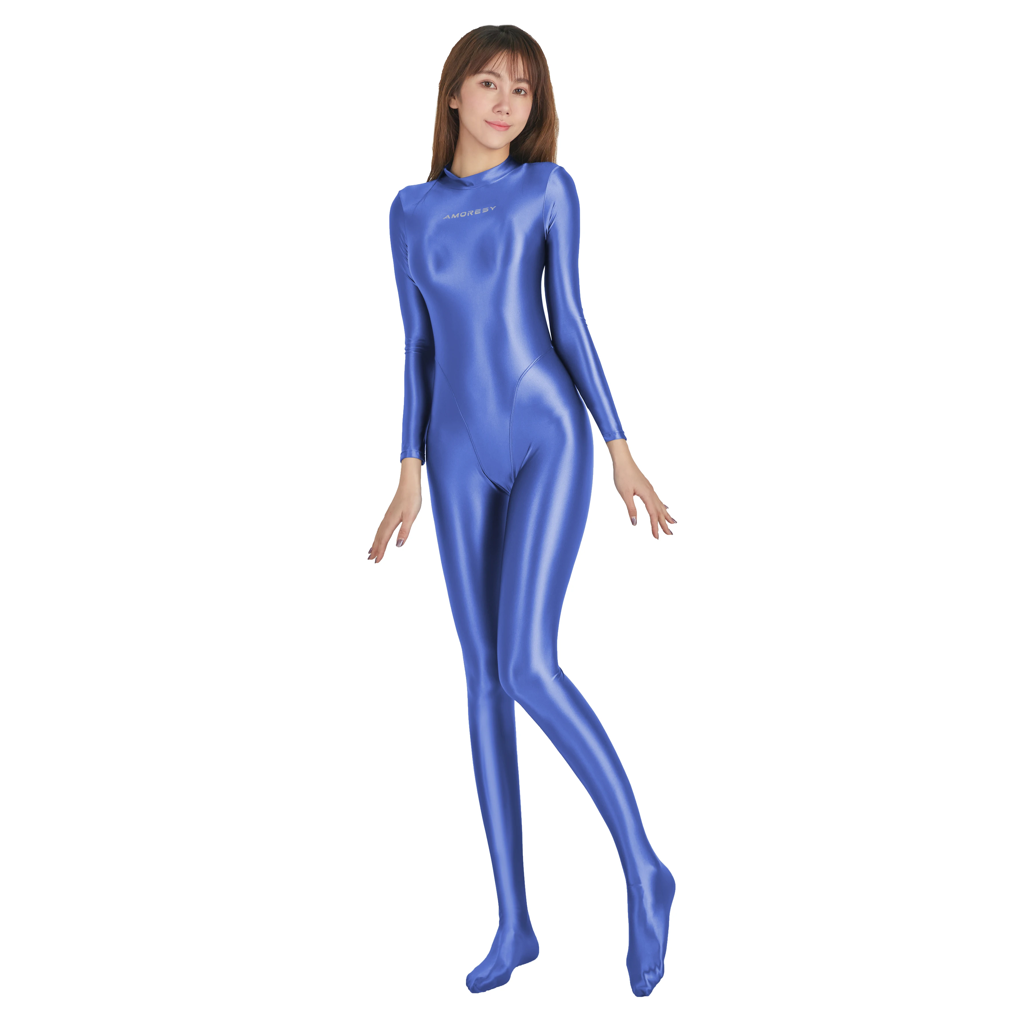 AMORESY Athena series oil high gloss diving tight one-piece