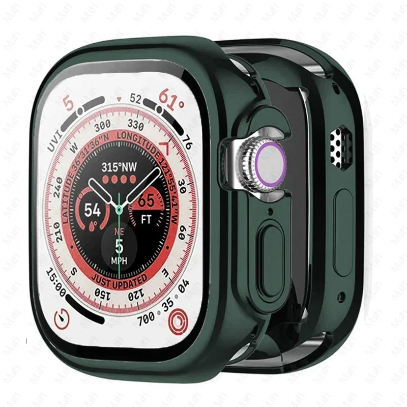 Ultra Protective Soft TPU Bumper Cover Case for Apple Watch with Screen Protector