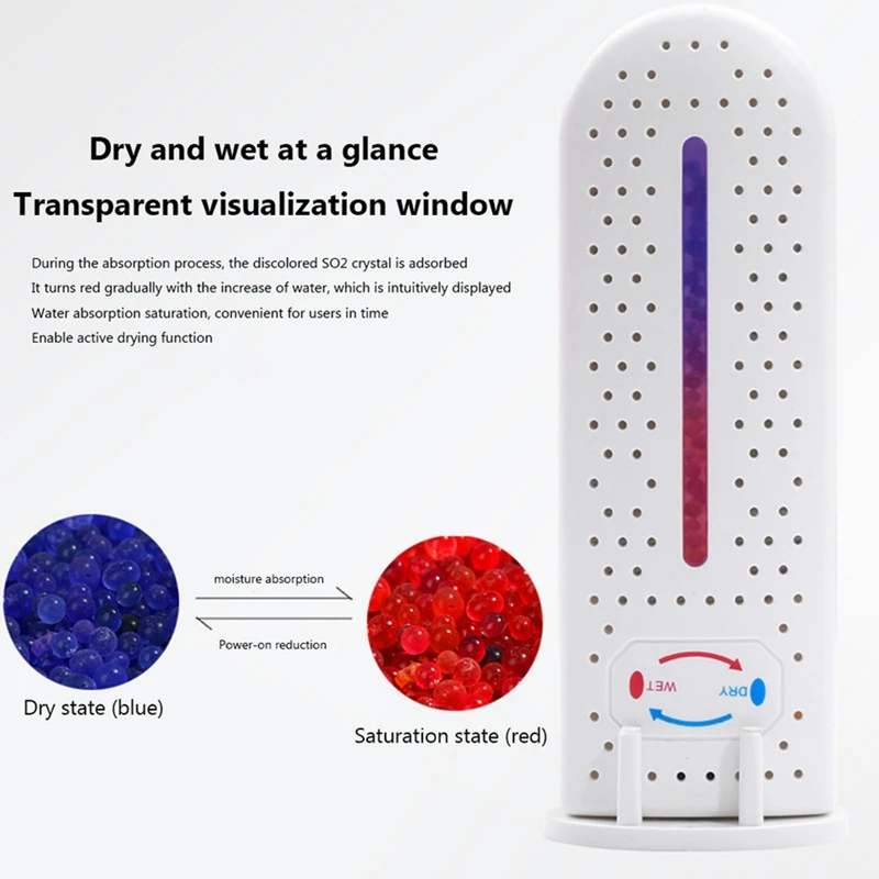 2PCS Moisture Absorber Fast Dry Deodorizer Dryer Clothes Electric Dehumidifier For Home Bedroom Kitchen Dehumidifier