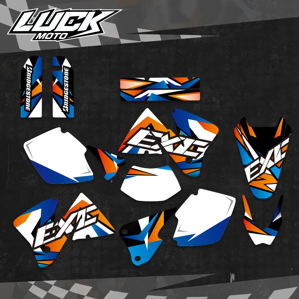 LUCKMOTO  ׷ Ī  ƼĿ, KTM EXC 250 300 350 400 520 MXC 200 300 2001 2002, ǰ