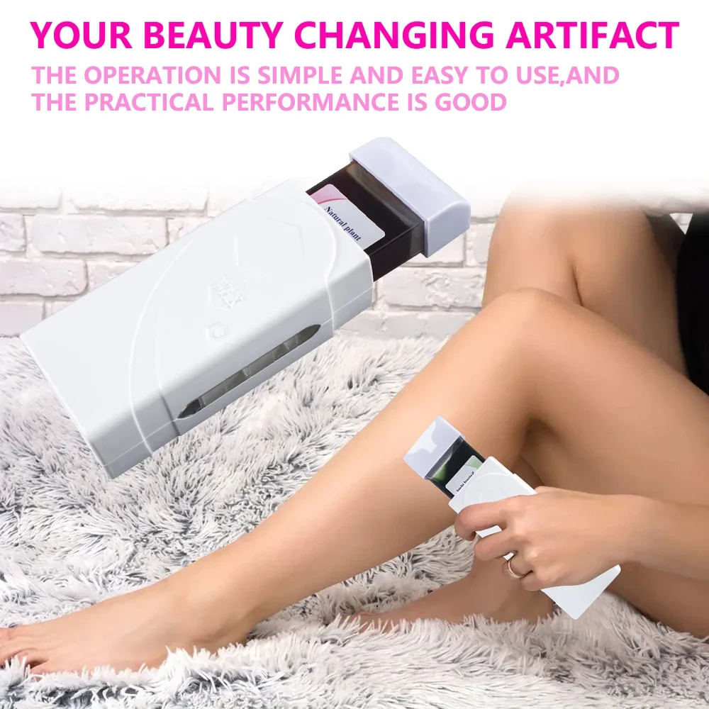 Paraffin Roller Wax Heater Roll on Cartridge Hair Removal Wax-melt Machine Depilatory Epilator Wax Warmer SPA Kit Waxing Paper wax heater hair removal wax hard wax beans hair removal tool