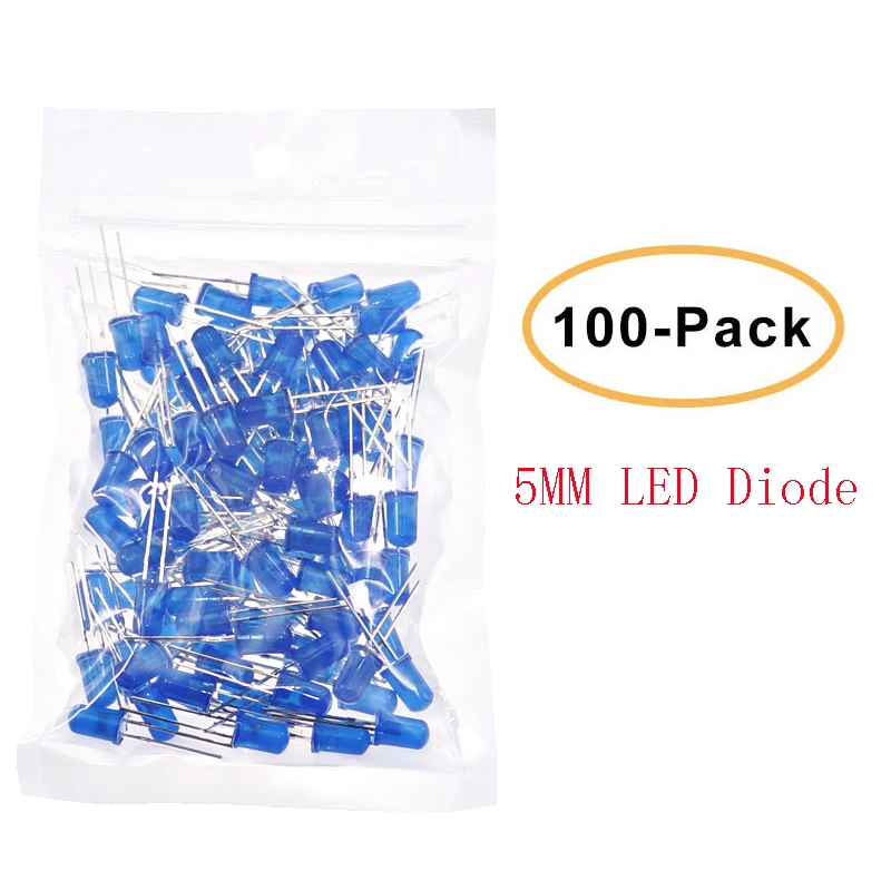 K Assorto Diodi LED F5 Da 5 Mm Bianco Verde Rosso Blu Giallo - Foto 8