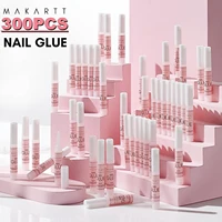 300Pcs Nail Glues  Super Adhesives Makartt Fast Drying Quick Bonding 2g/pcs False Nail Glue for DIY Nails and Nail Salon 1