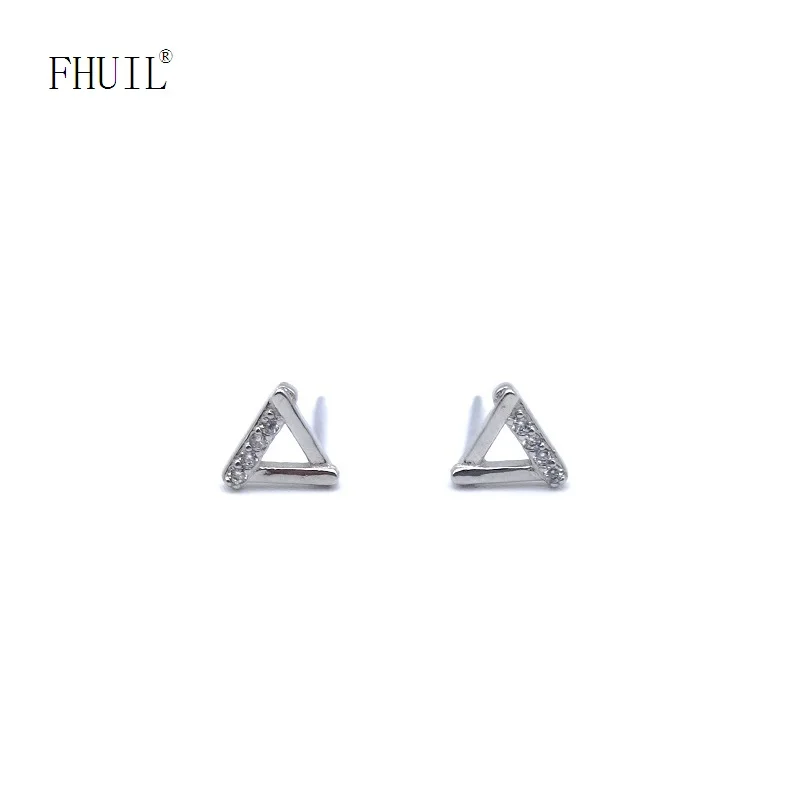 

Luxury Korean Fashion Stud Earrings For Women Men Girl Jewellery Minimalism 925 Silver Needle Zircon Earrings Unusual Designer