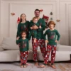 Christmas Family Pajamas 2024 Multicolour Cartoon Print Christmas Set Mother Kids Xmas Tops Family Matching Outfits  Baby Clothe 5