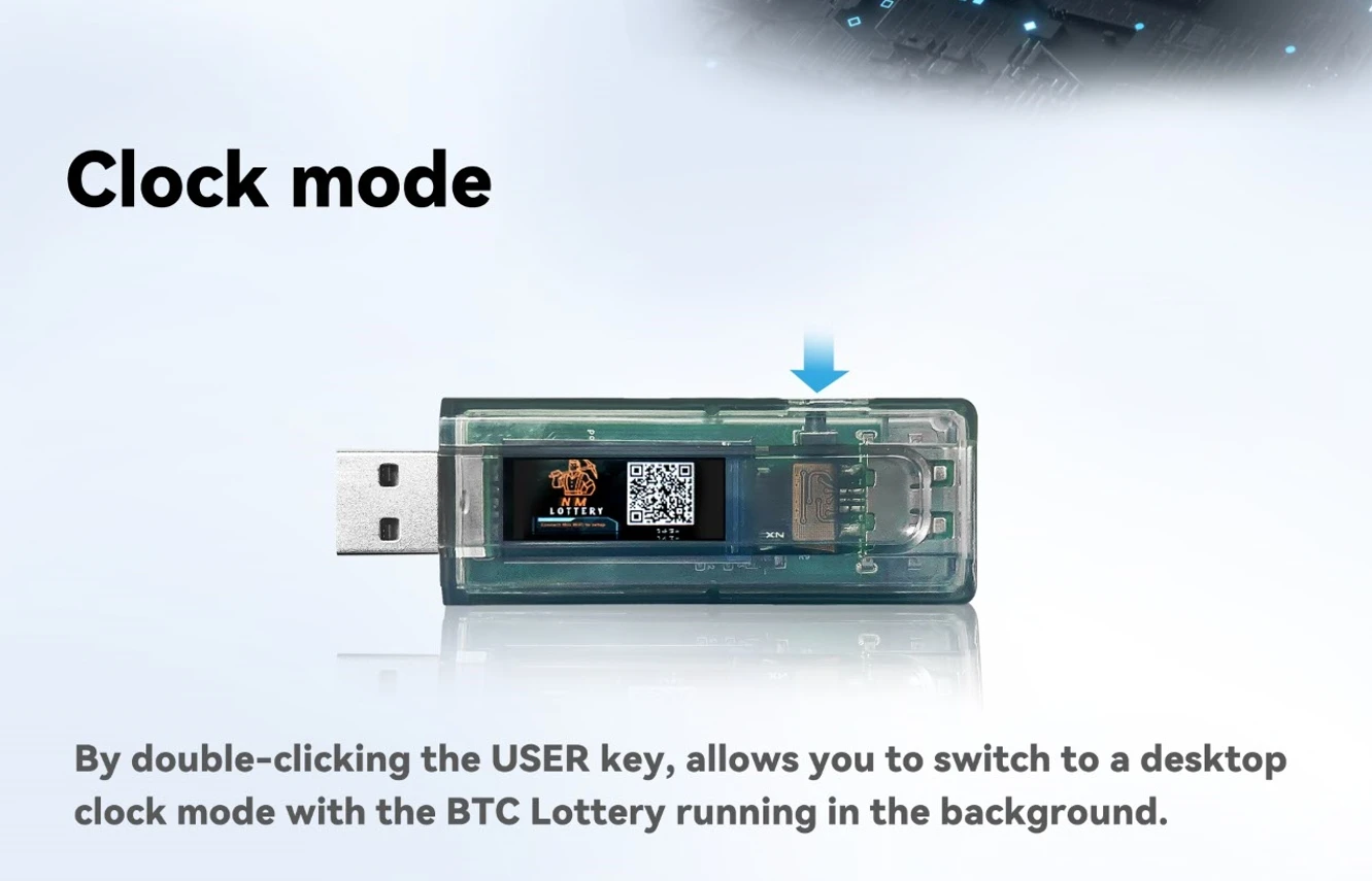 Miner USB NMMiner 117 KH/s Con Adaptador - Para Minería De Criptomonedas, Forma De Cadena, Incluye Amperímetro