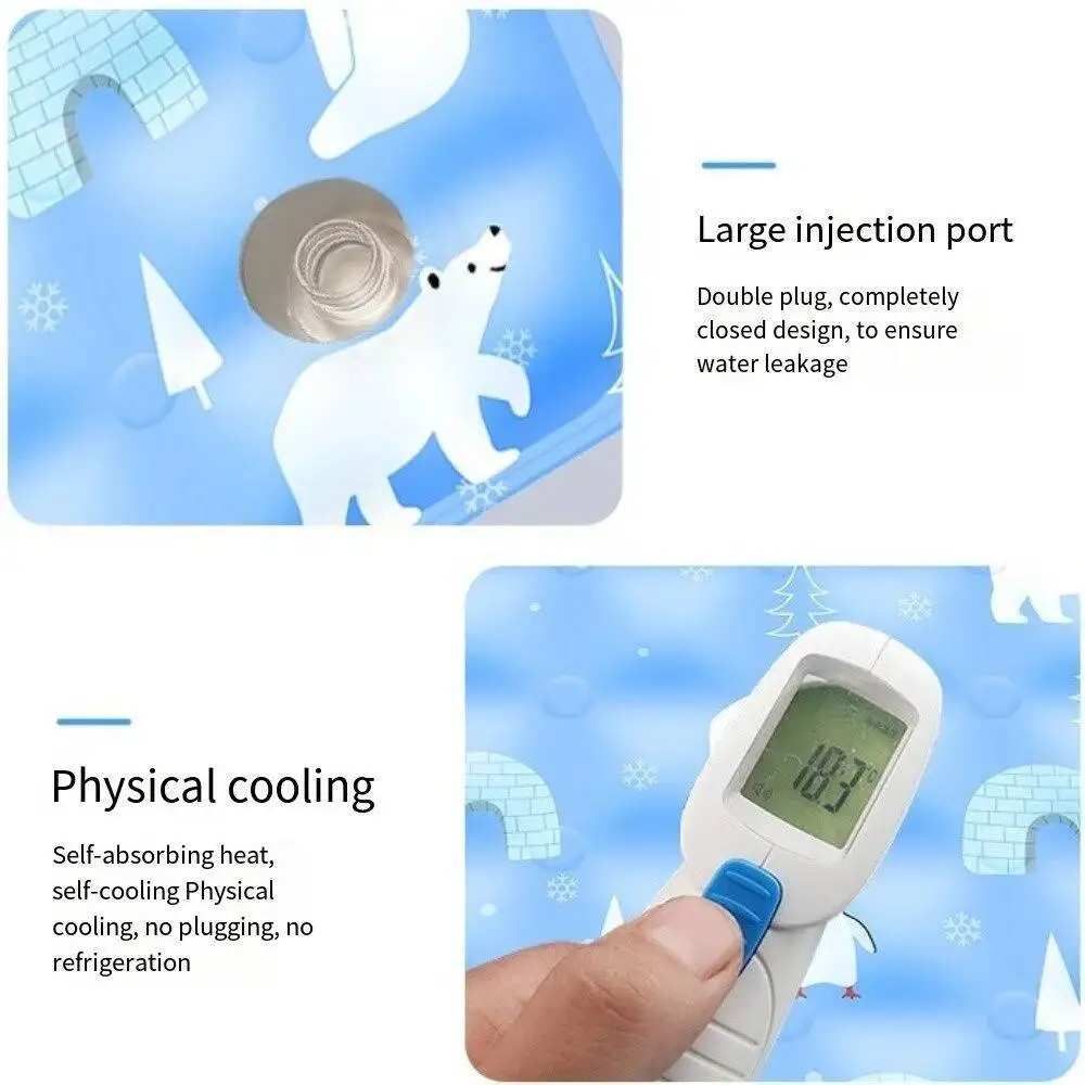 Pet Cooling Mat Ice Gel Bed For Dogs Portable Comfortable Durable_voghion.com
