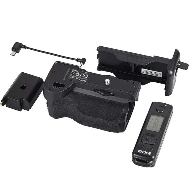 MEIKE Pro Battery Grip for A6600|Built-in 2.4G Remote & LCD Timer for Vertical