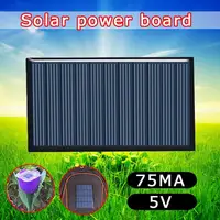 Panneau solaire 80x45mm 5V 75mA, panneau de colle goutte, panneaux solaires en silicium, panneau polycristallin pour lumière de jardin, accessoires électriques 3