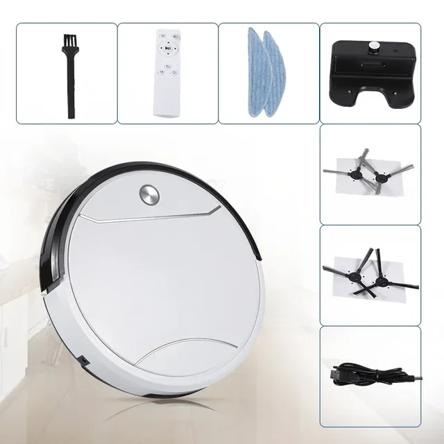 Robot Vacuum Cleaner Automatic Charging Aspiration Drag Intelligent Home Appliance Sweeping Robot Planning Electric Sweeper 2