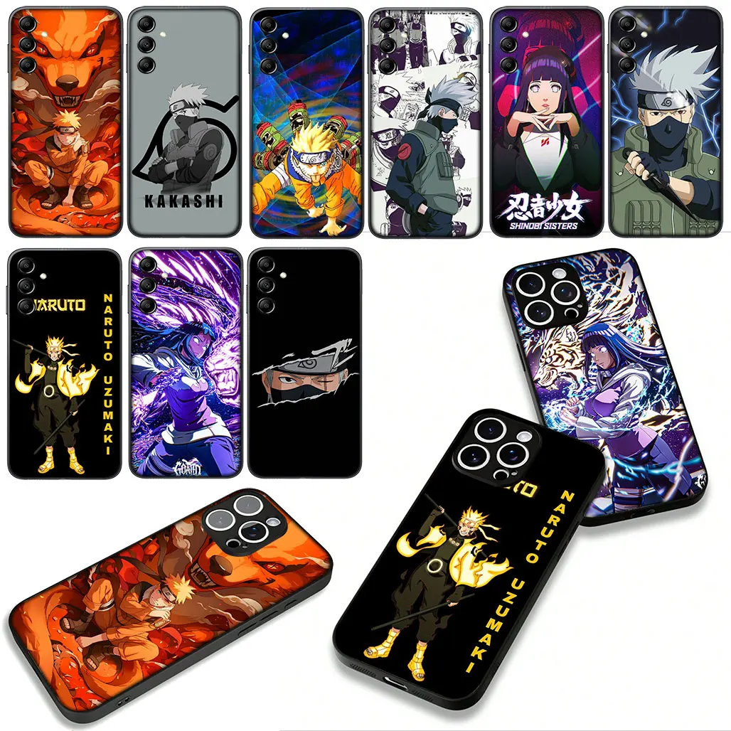 Hinata Hyuga & Kakashi Naruto-Themed Phone Cover Case