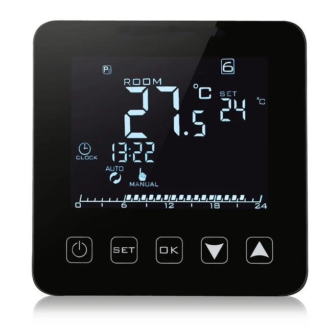 WiFi Smart Thermostat LCD Display Touchscreen Elektrische Boden Heizung  Wasser Temperatur Fernbedienung Boden Wärme Thermostat - AliExpress