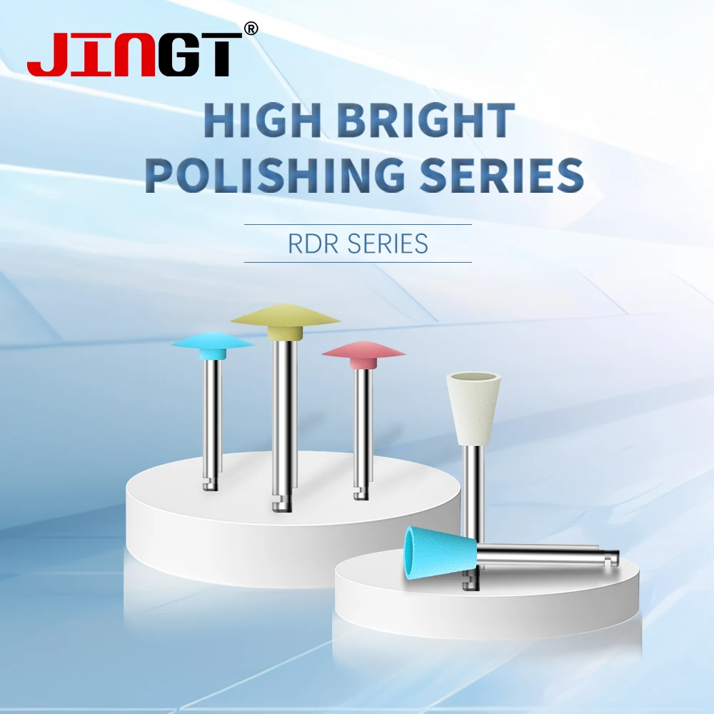 JINGT RDR Dental Silicone Polishing Grinding Heads Teeth Polisher for hight Speed Contra Angle Handpiece