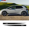 2PCS Car Body Door Side Skirt Sticker For Volkswagen ID.3 pro S Racing Sport Stripes Customized Accessories DIY Vinyl Decals