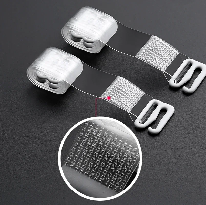 Invisible Bra Straps Detachable Silicone Elastic Adjustable Non Slip Women Shoulder Strap Accessories