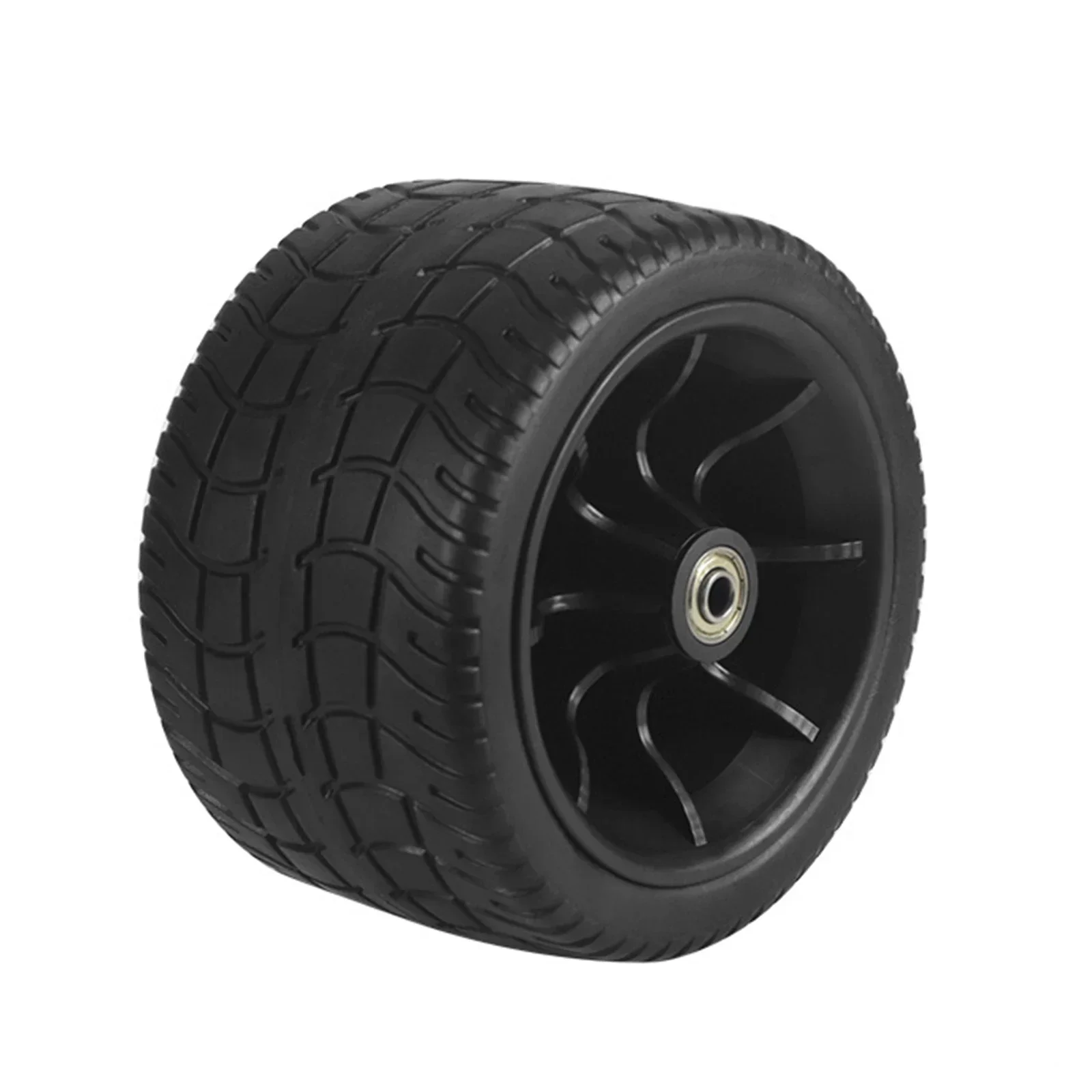 Double Bearings Wheel Tire 155 10cm Outdoor Replacement PU Materials 6 4in All terrain High quality Long lasting