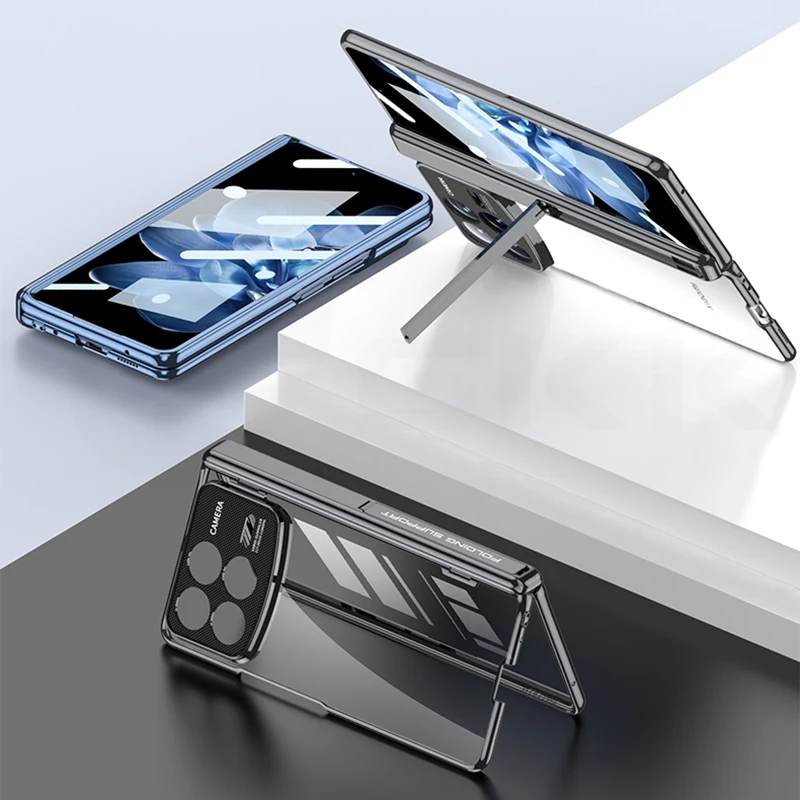 Magnetic Hinge Bracket Plating Case for Xiaomi Mix Fold 4 Outer Screen Glass Pro
