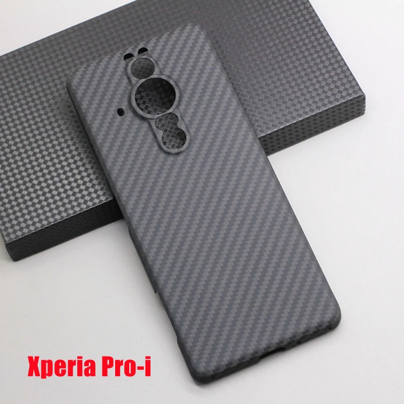 Genuine Real Carbon Fiber Phone Case for Sony Xperia 1 5 10 III Ultra-thin Aramid Fit Sony Xperia Pro i Light-weight Armor Cover