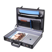 Portable Password Box With Lock Multifunctional Notebook Computer Aluminum Tool Case Household File Storage Suitcase 1