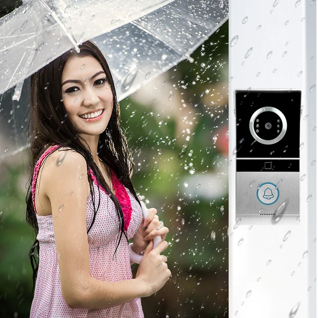 720P Video Doorbell 4.3‘’ Color  Screen Home Intercom Kits for RFID Access Control System Villa 3
