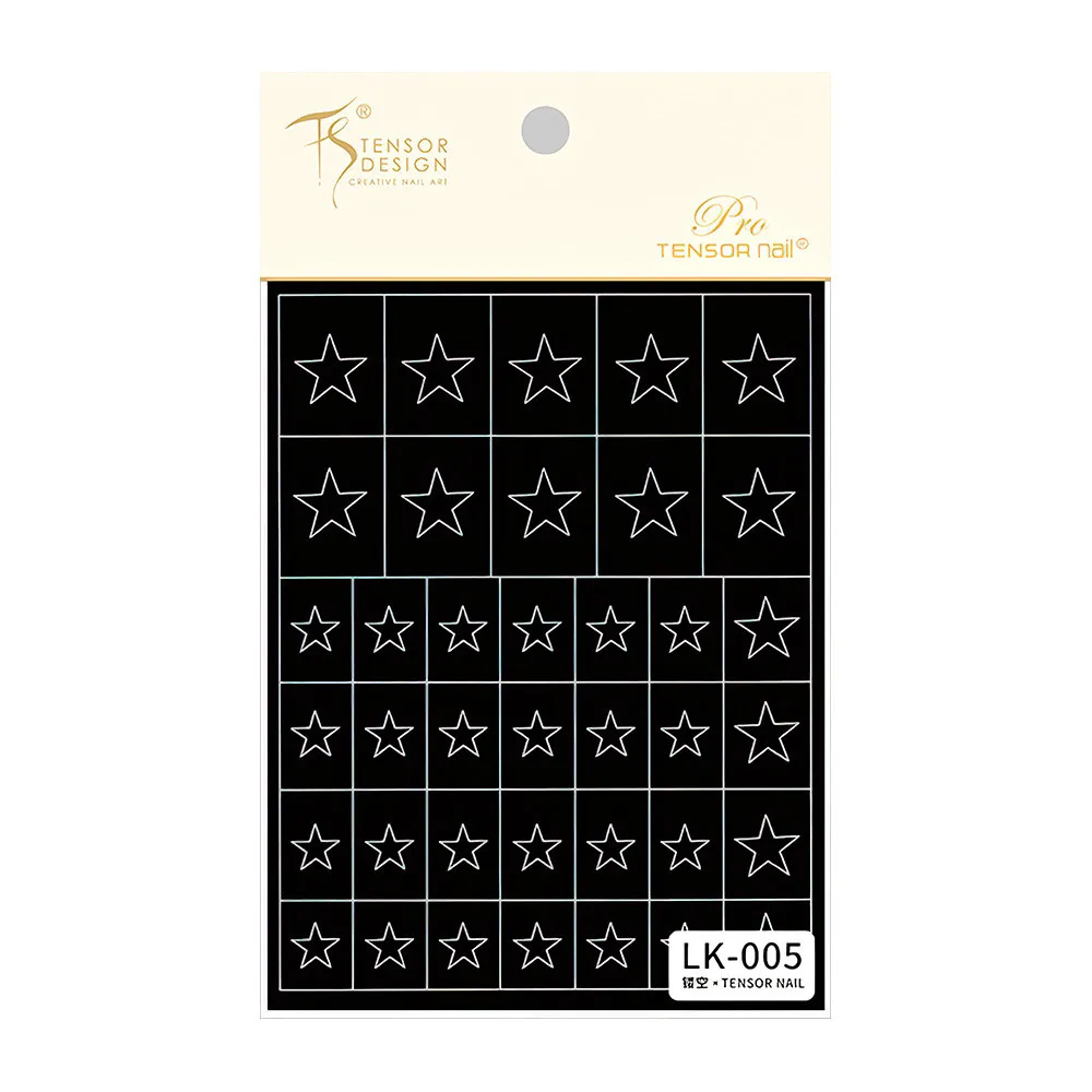 Floral Bloom Nail Art Adhesive Stickers - Abstract Flower Design