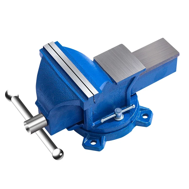 Heavy Duty Vise for Industrial Workstation with 6-inch Flat Jaw and 8-inch Swivel Clamp 5