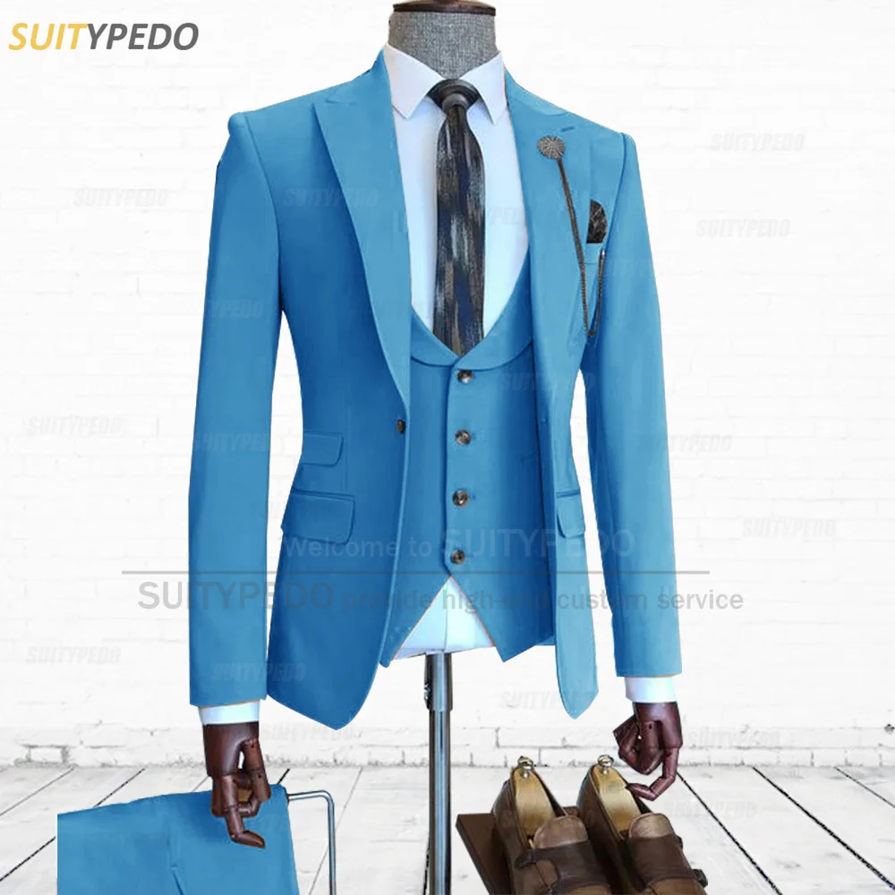 Royal Blue Italian Cotton Linen Slim Suit Jacket - 1913 Collection | Hawes  & Curtis