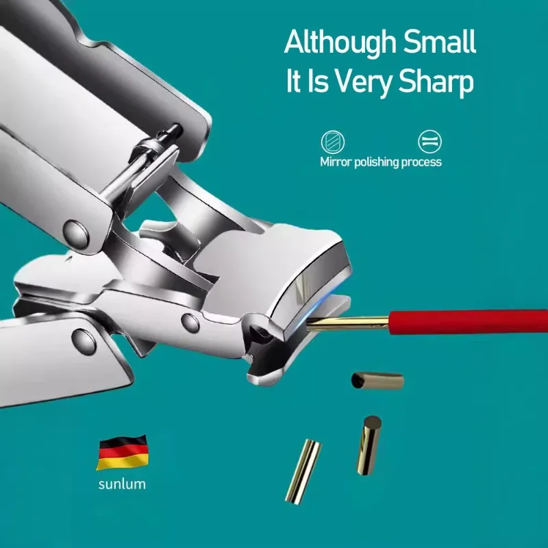 Collapsible Travel Nail Clipper - Stainless Steel Portable Fingernail Cutter, Compact Manicure Tool for Toe & Finger Nails