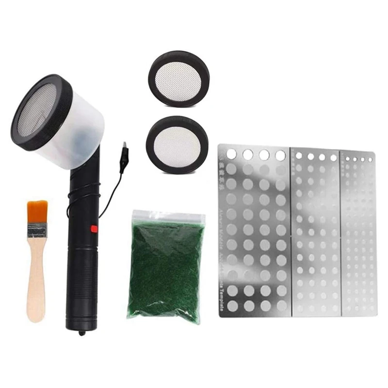 Flocking Kit Flocking Kit Static Grass Applicator ABS Flocking Machine With Antislip Handle For DIY Scenic Modelling Diorama Scenery