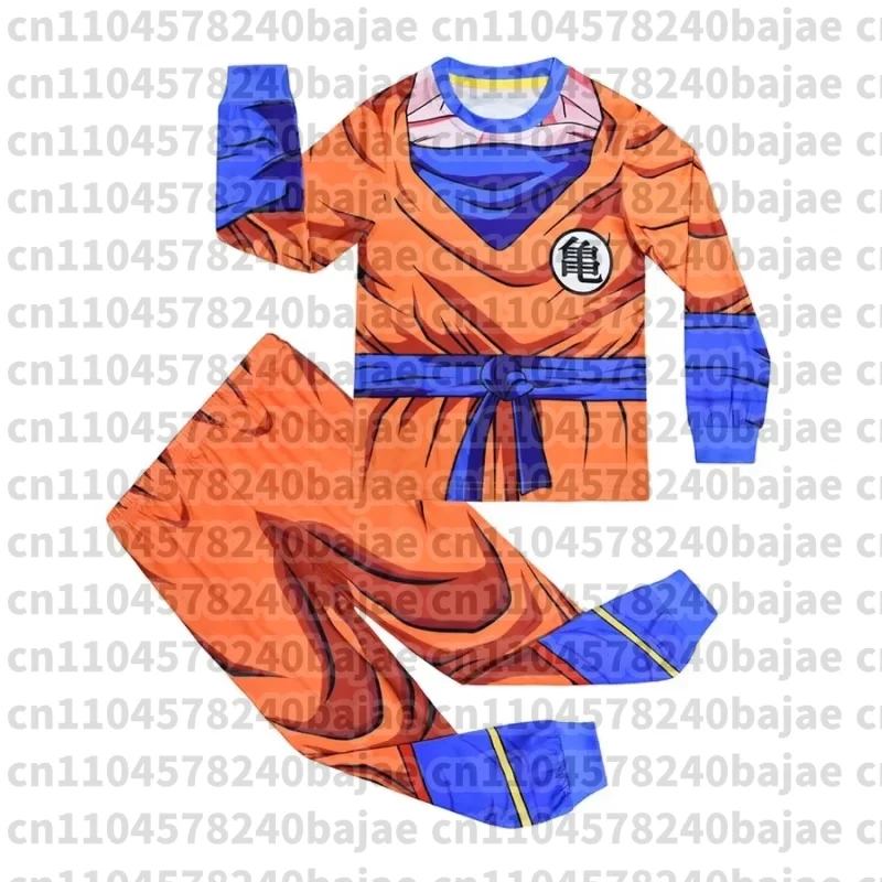Dragon Ball Goku Pyjama-Set, Anime-Kinder-Schlafanzug, weiche Schlafkleidung, lockere Heimkleidung, Frühling und Herbst, lange Ärmel, Hosenanzug, Pyjamas, Geschenke – Detail 5