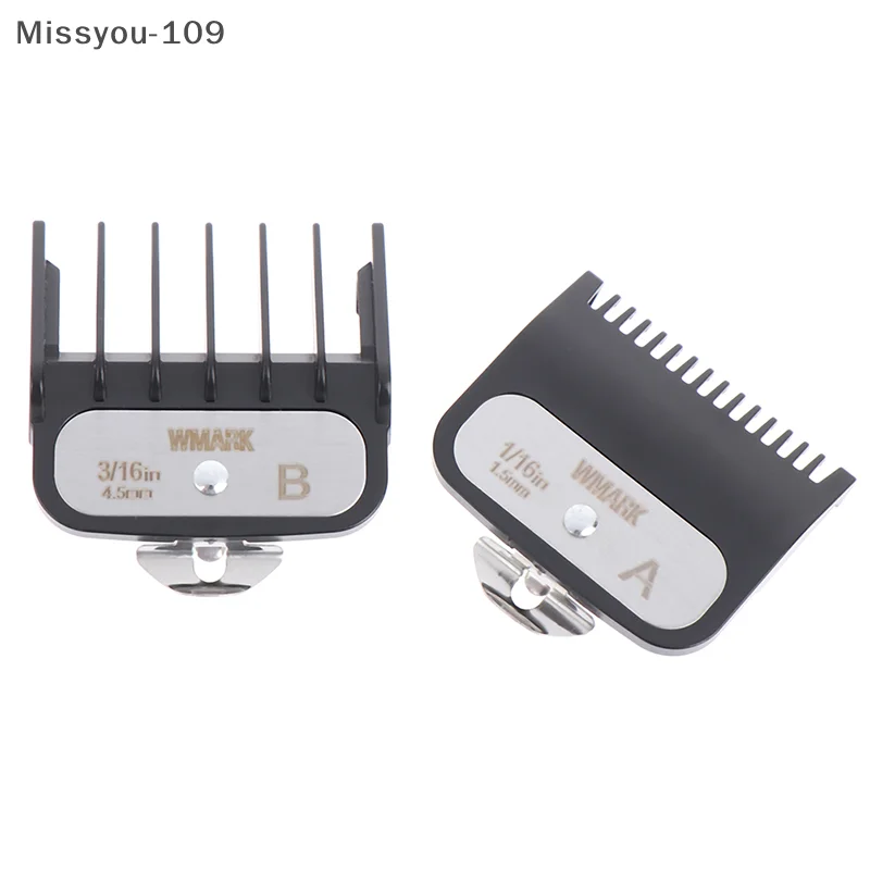 1.5MM+4.5MM 블랙 헤어 클리퍼 리미트 콤 커팅 가이드 교체 가능 유니버설