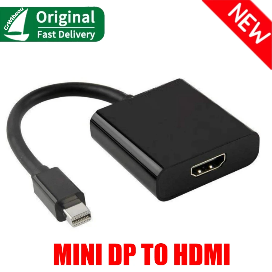 Mini DP - HDMI 互換コンバータ ケーブル Mini DisplayPort オス - HDMI 互換アダプタ (Apple Mac Macbook Pro Air 用)