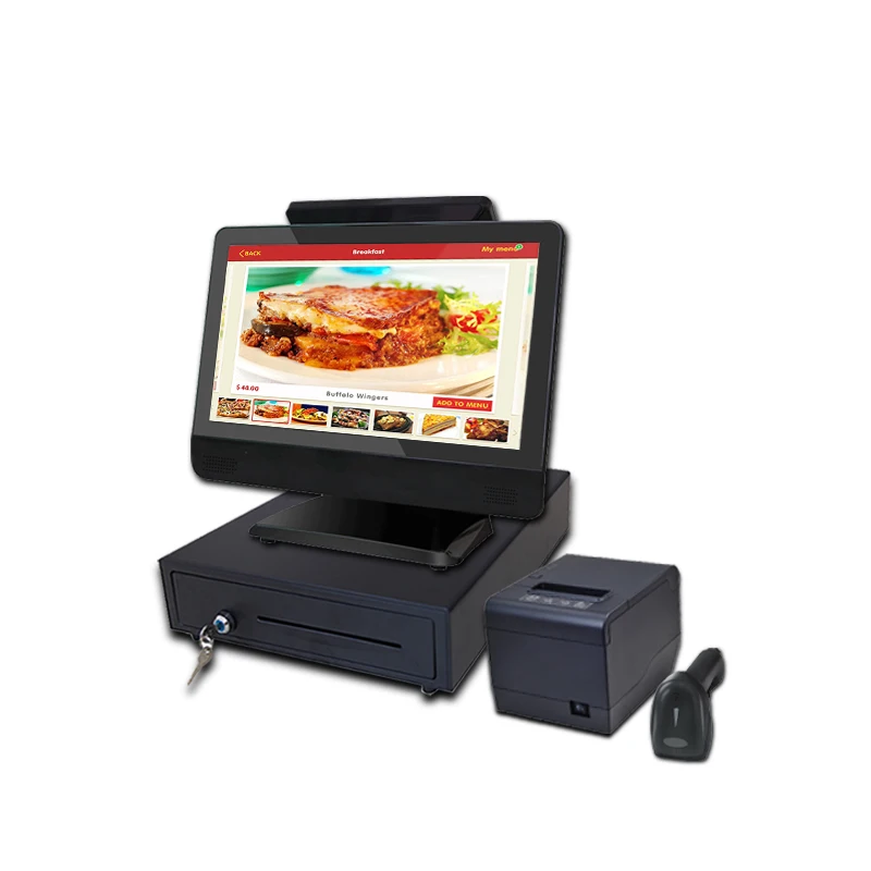 

Full Set 15.6 inch POS Terminal Machine All in One Touch Screen Cash Register