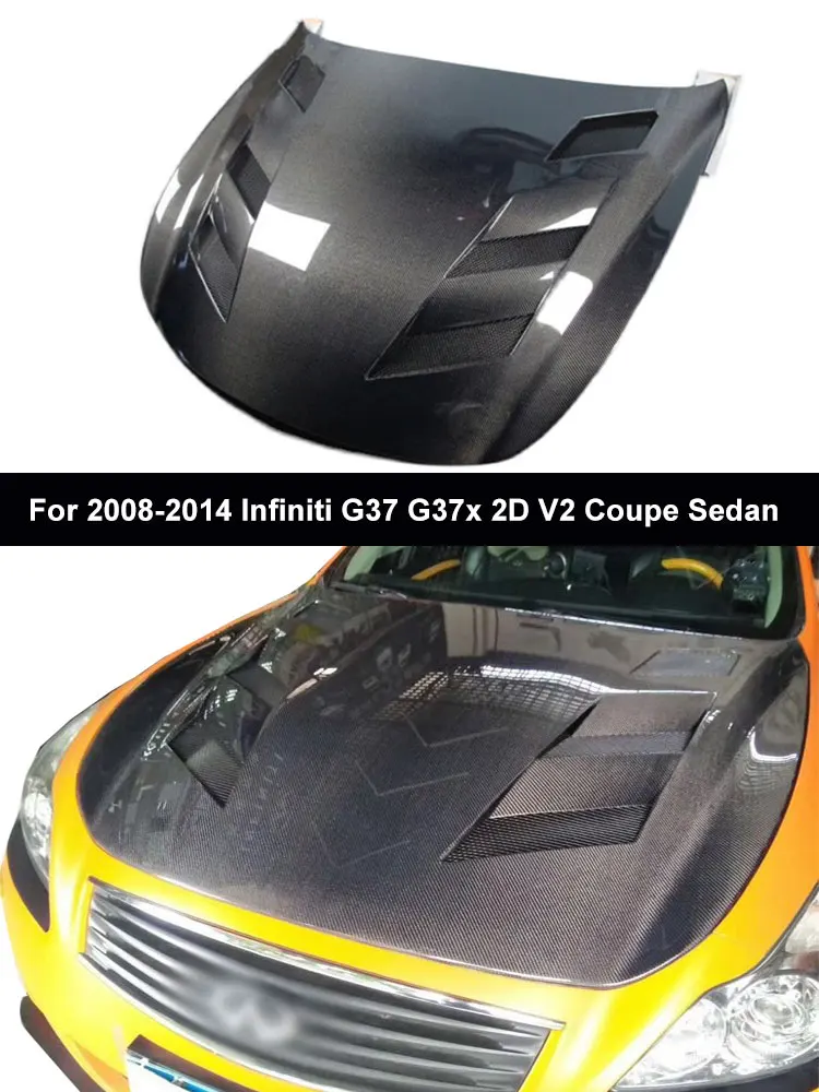 BSIStyleCarbonFiberHoodUpgradeFrontEngineValveCoverforNissan