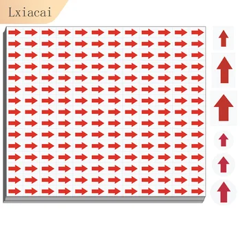 빨간색 화살표 스티커, 자가 접착 맞춤형 라벨, 둥근 사각형, 건강에 나쁜 제품 표시, 재작업 사인