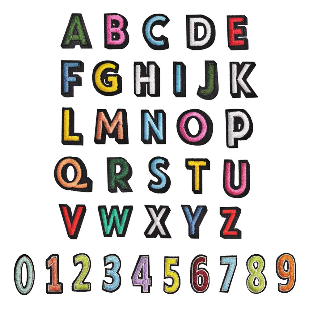 Iron on Letter Patches for Clothing Logo Bags Dresses Jeans DIY Iron on