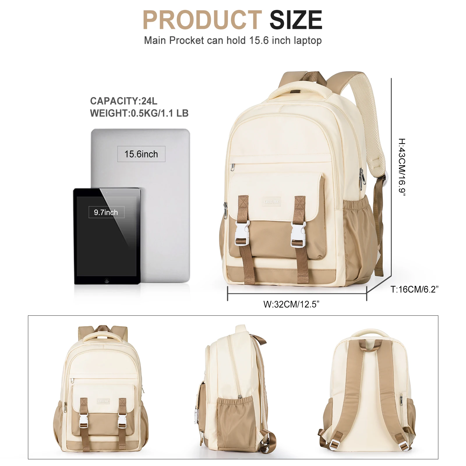 Backpacks for Students High Capacity College Women Backpack Trendy Laptop School Bag Girl BookBag Aesthetic Bags Travel Backpack