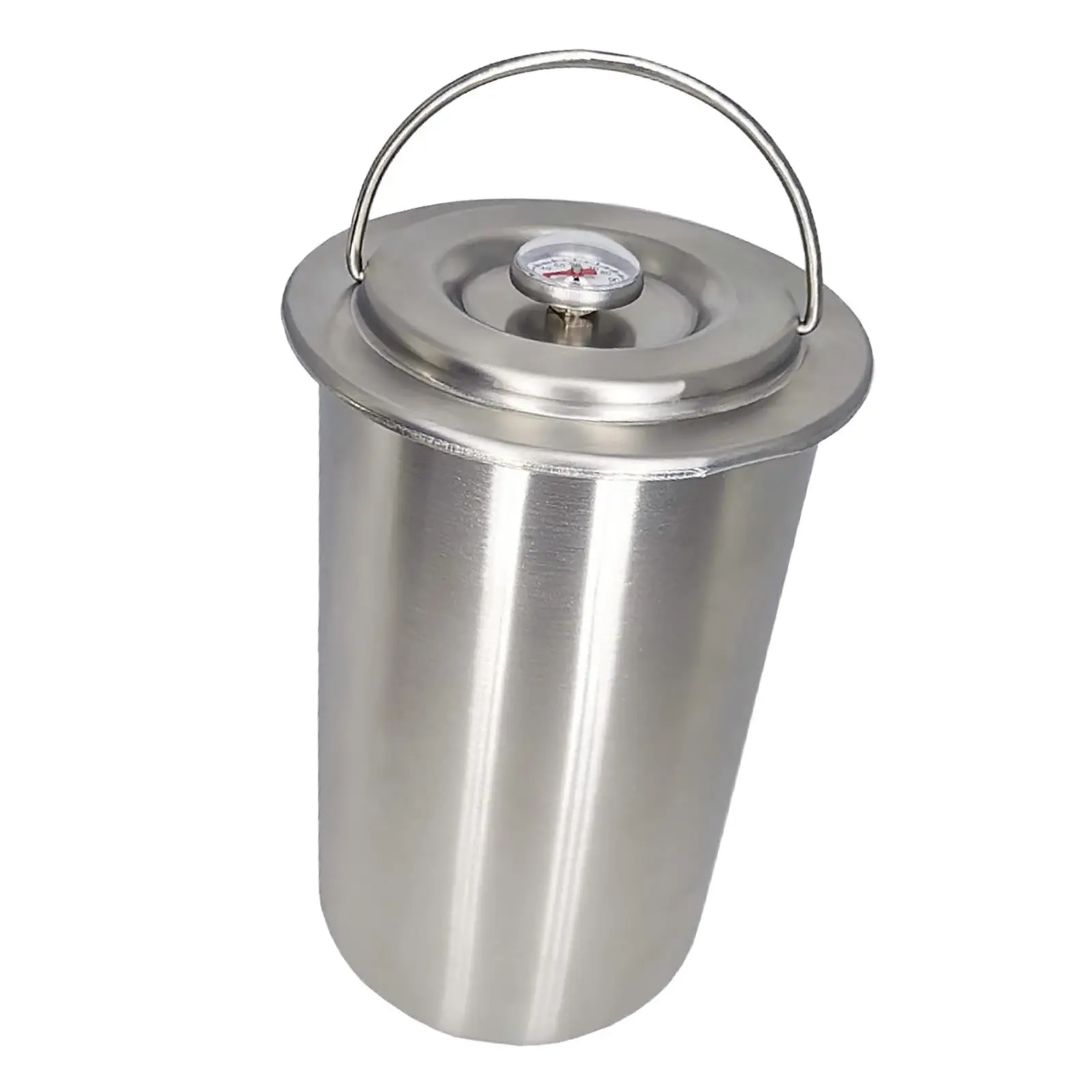Stainless Steel Meat Press Thermometer Ham Press Maker Meat Cooking Barrel Sandwich Steamer for Kitchen Cooking