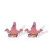 Wholesale Classical Anime Characters Spongebob Prints Epoxy Stud Earrings Handcraft Acrylic Resin Earrings 3