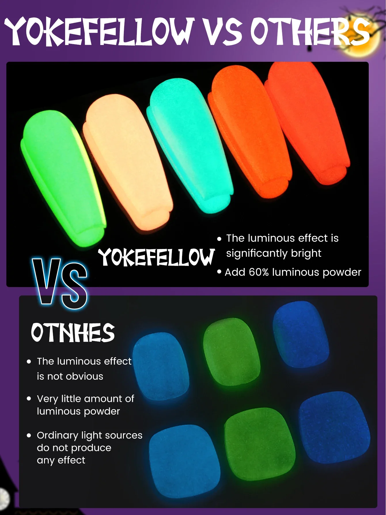 Glow in the dark Gel Nail Polish 10ML Luminous Neon Gel Polish Summer Semi Permanent Soak Off Nail Art UV Varnish YOKEFELLOW gel nail polish