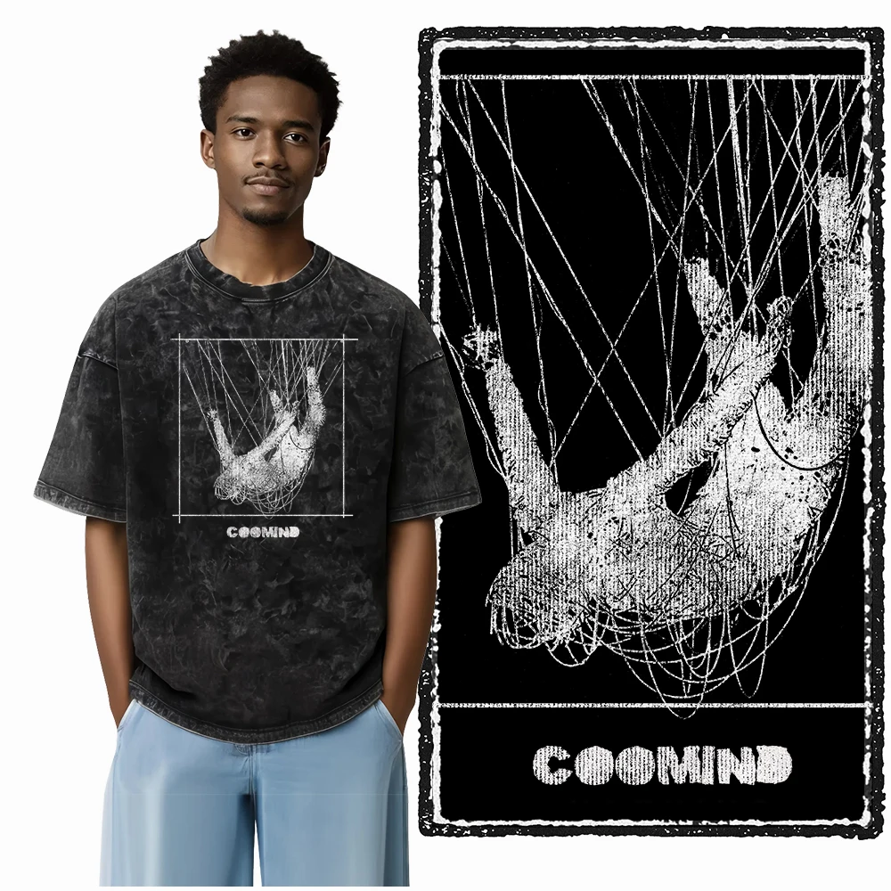 U6 100 % Baumwolle, große Größe, säuregewaschen, cooles Streetwear-Druck, Unisex-T-Shirt, Vintage, cooles Vintage-Männer-T-Shirt, cooles T-Shirt für Männer – Detail 2