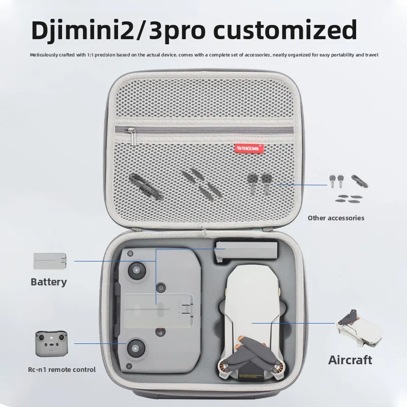 보관 가방 보호용 운반 케이스 DJI 미니 4K/미니 2SE/미니 2 드론 컨트롤러 액세서리용 PU 가죽 핸드백