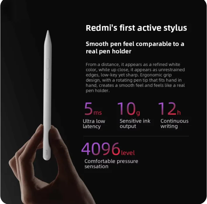 Original Xiaomi Redmi Pad 2 Stylus Pen Redmi Pad Pro Tablet 4096