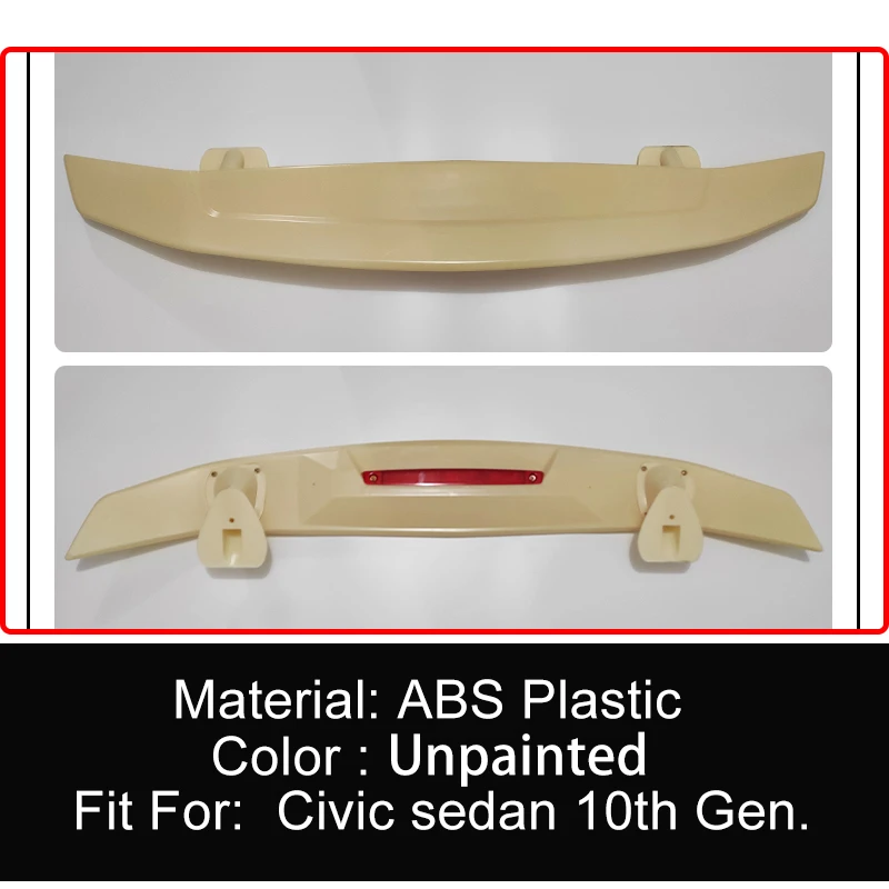 Heckspoiler Für Civic 2016-2020 Limousine - Carbon Look ABS Spoiler