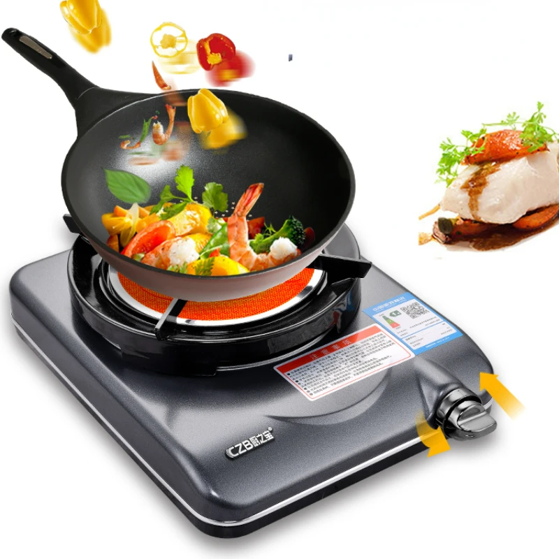 Infrared Liquefied Gas Stoves, Energy Saving Hot Fire Stir-fry Energy Windproof Gas Cooktop， Lpg Cooker Wok Gas Burner 6